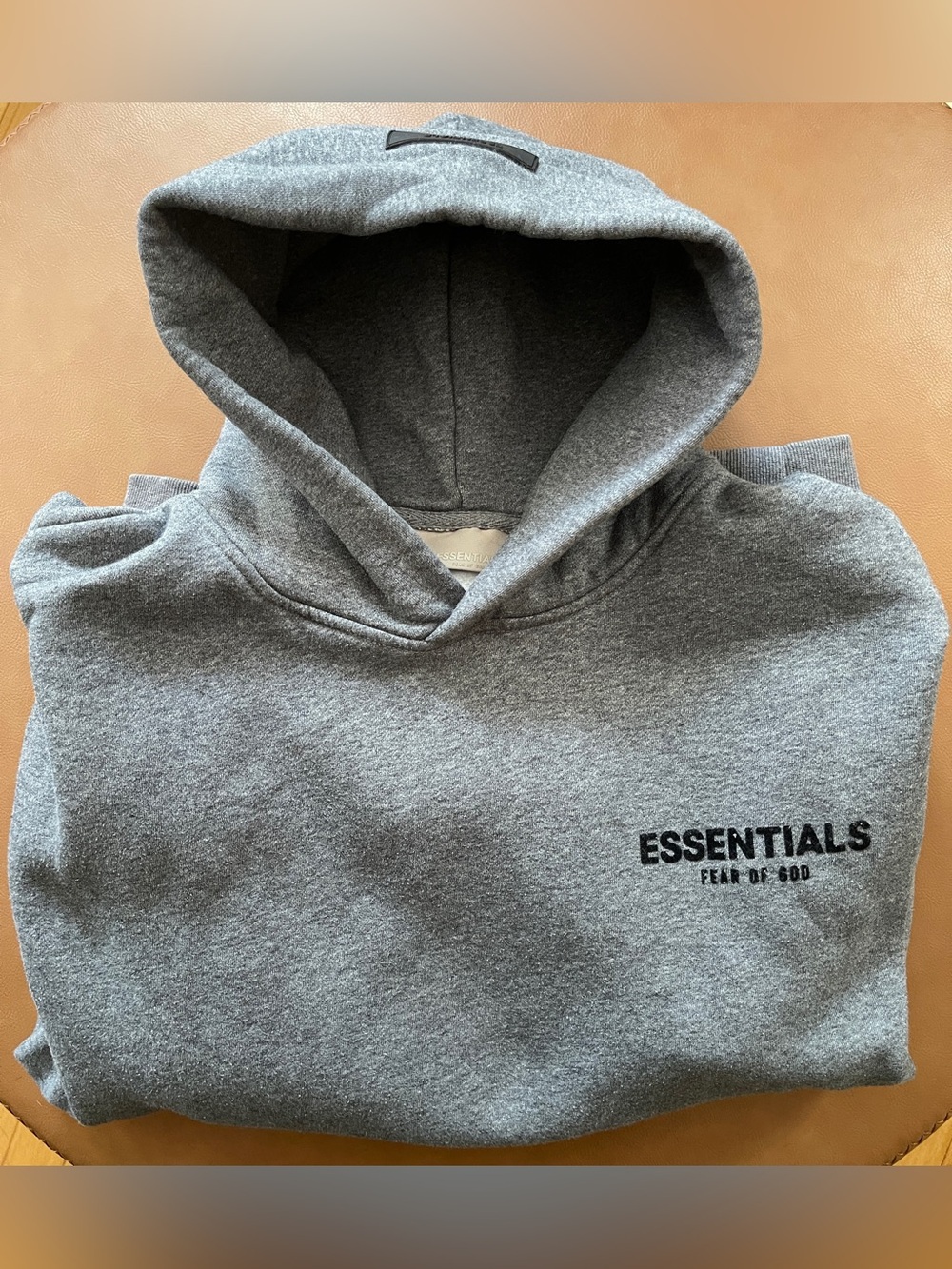 Essentials Men’s Gray Pullover Hoodie